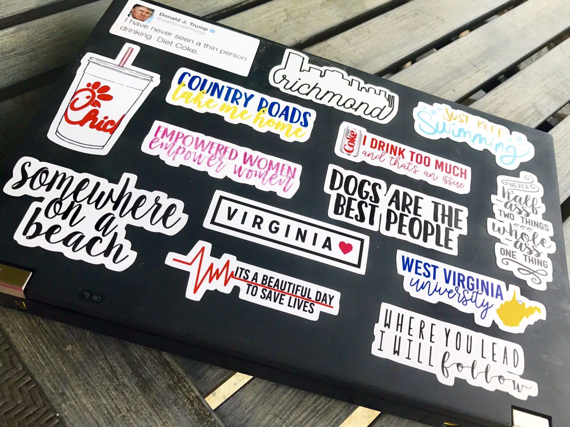 laptop stickers essay