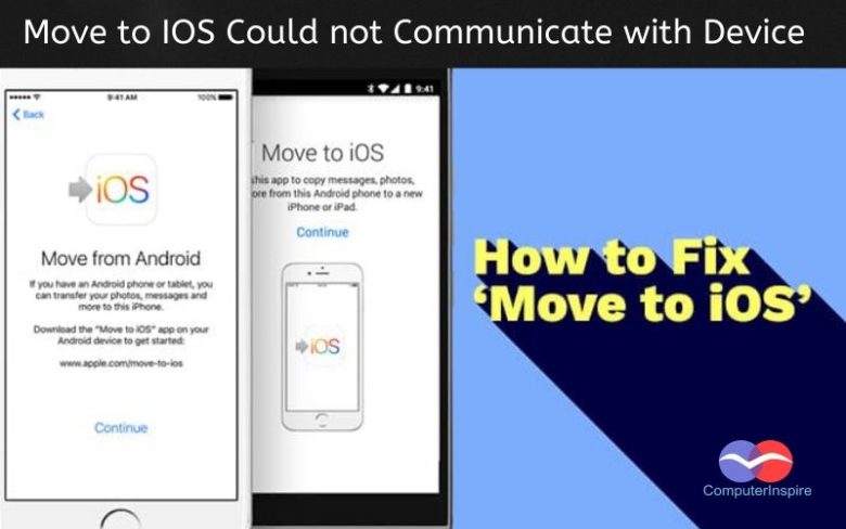 Move to IOS Could not Communicate with Device