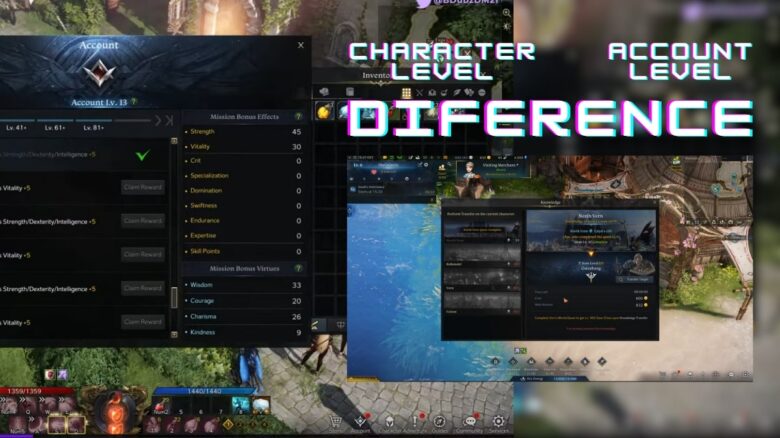Difference Between Character Level and Account Level